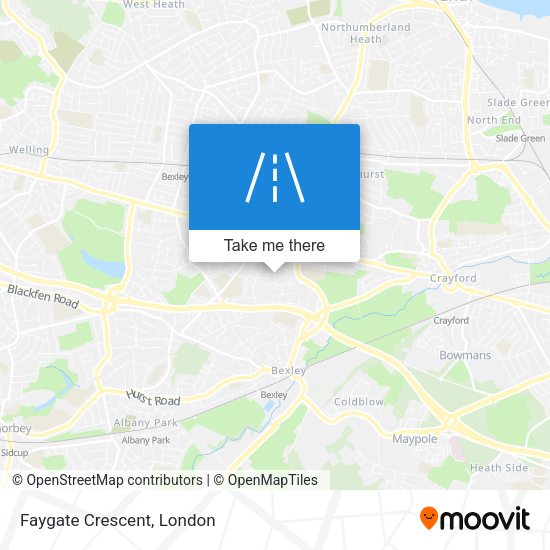 Faygate Crescent map