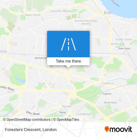 Foresters Crescent map