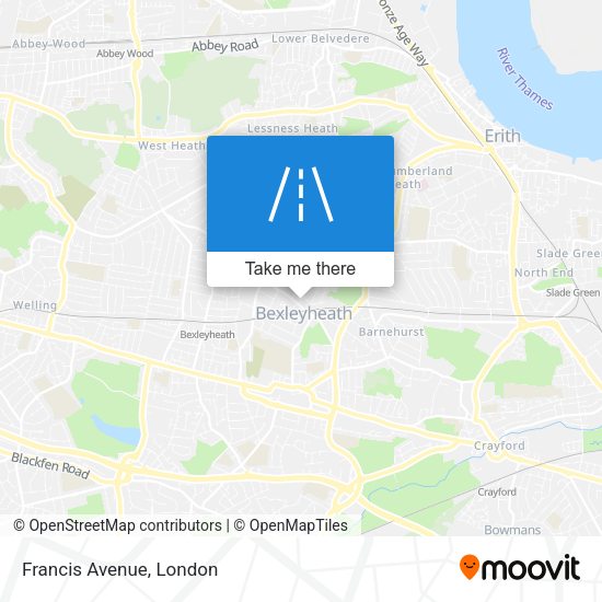 Francis Avenue map