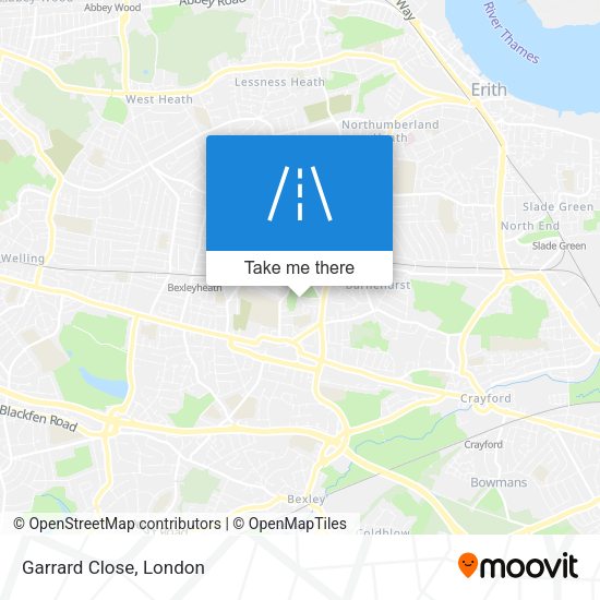 Garrard Close map
