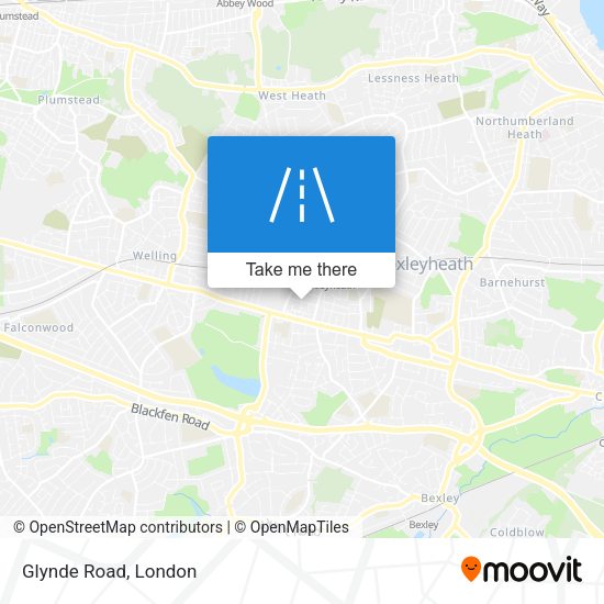 Glynde Road map