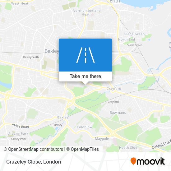 Grazeley Close map