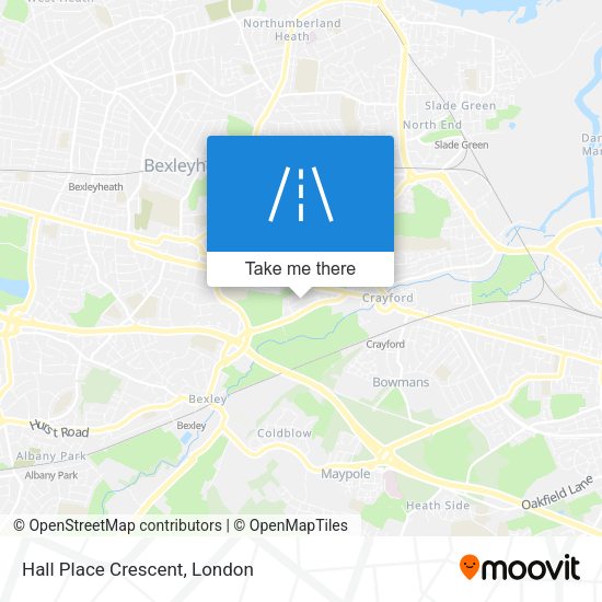 Hall Place Crescent map