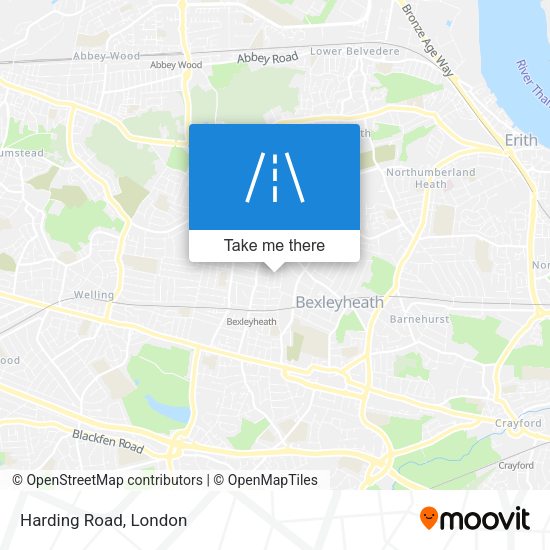 Harding Road map
