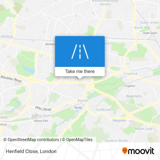 Henfield Close map