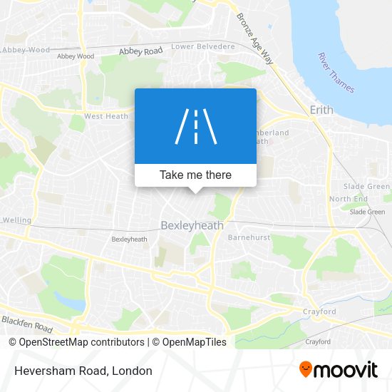 Heversham Road map