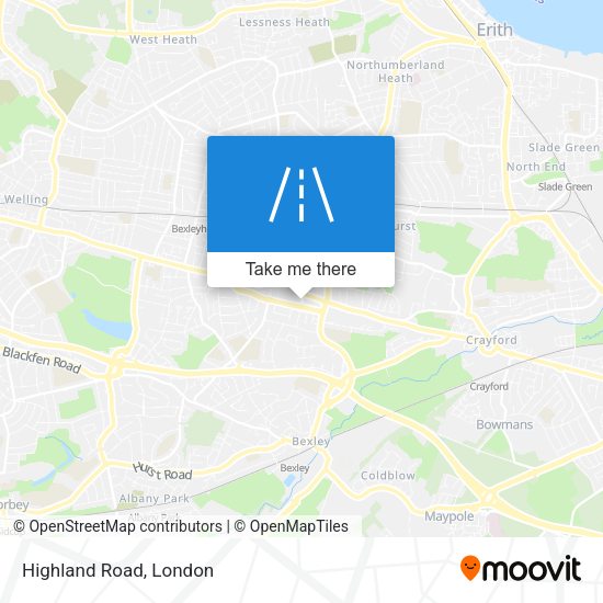 Highland Road map