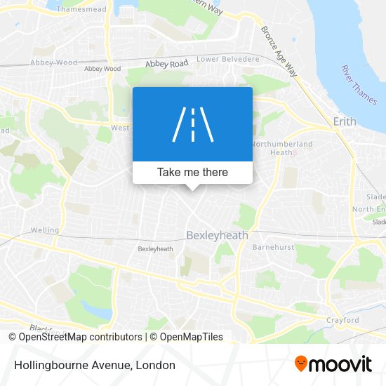 Hollingbourne Avenue map