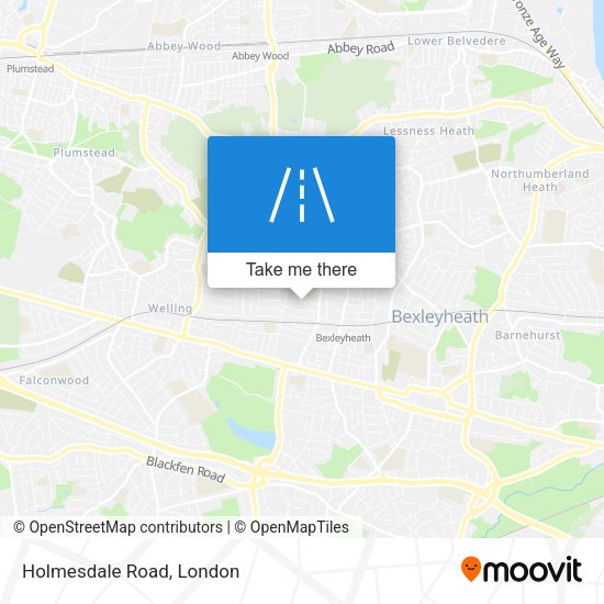 Holmesdale Road map