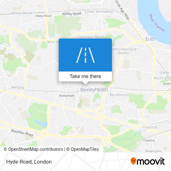 Hyde Road map