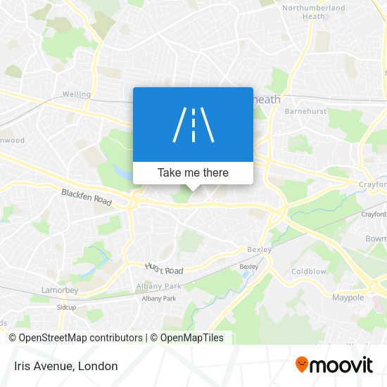 Iris Avenue map