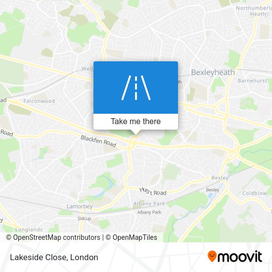 Lakeside Close map
