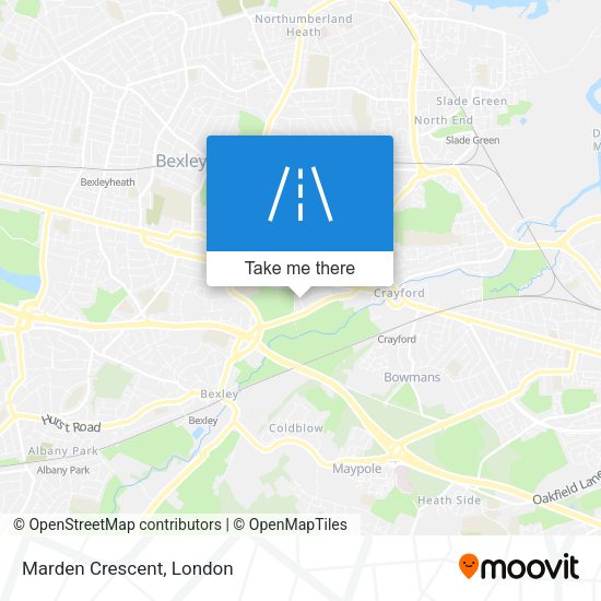 Marden Crescent map