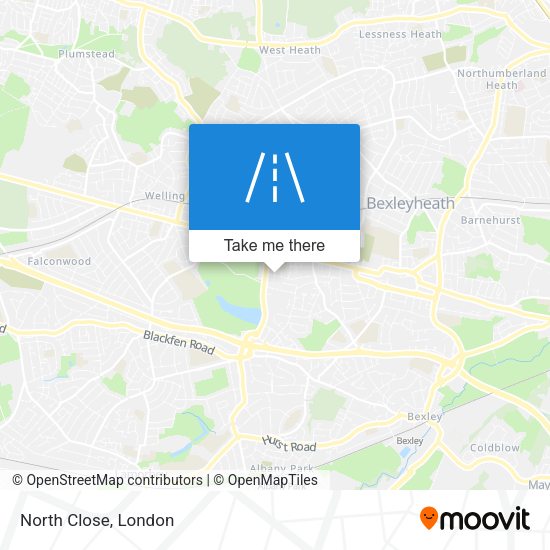 North Close map