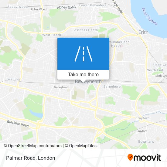 Palmar Road map