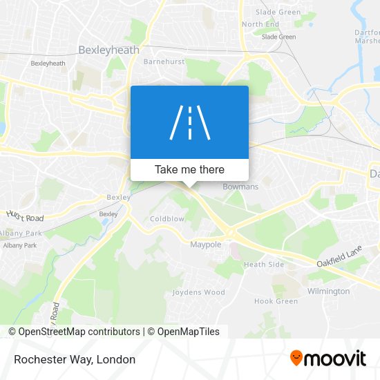 Rochester Way map