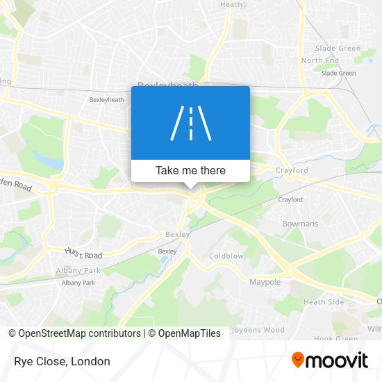 Rye Close map