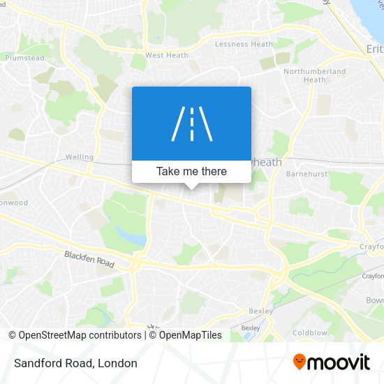 Sandford Road map