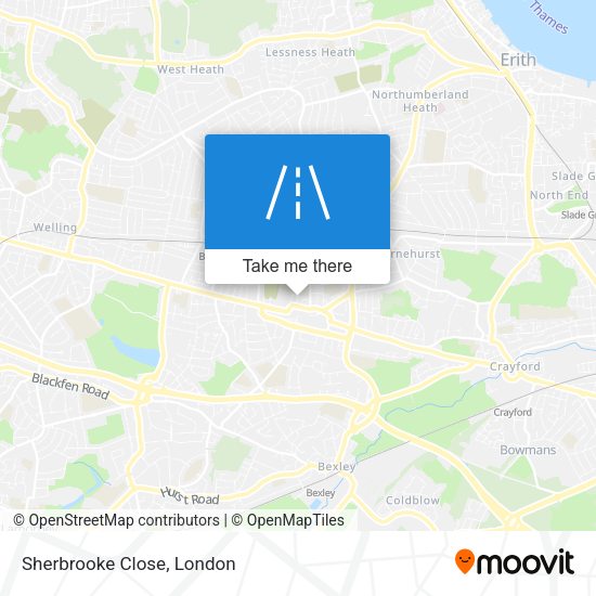 Sherbrooke Close map