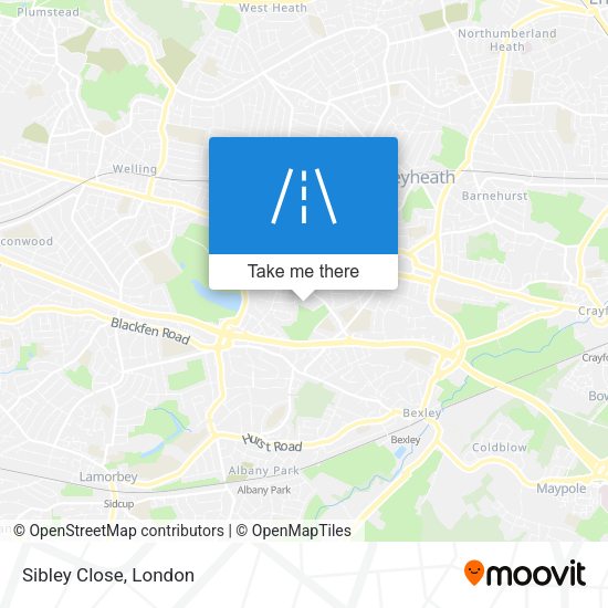 Sibley Close map