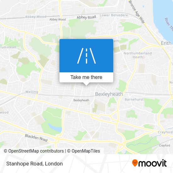 Stanhope Road map