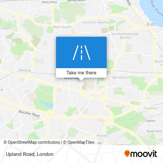 Upland Road map