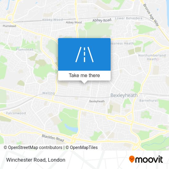 Winchester Road map