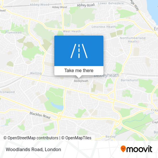 Woodlands Road map