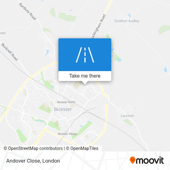 Andover Close map