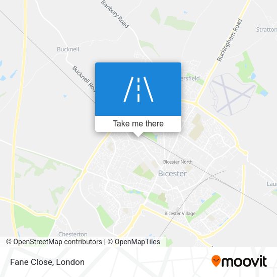 Fane Close map