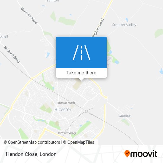 Hendon Close map