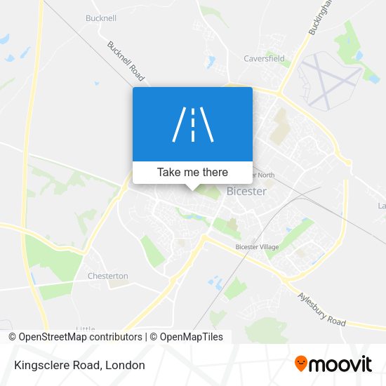 Kingsclere Road map
