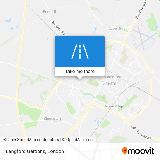 Langford Gardens map