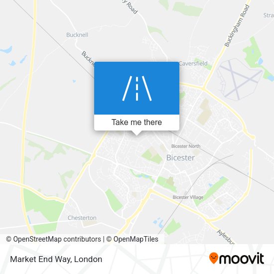 Market End Way map