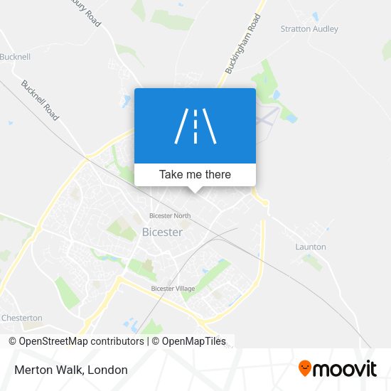 Merton Walk map