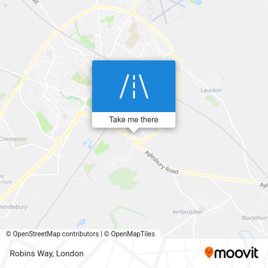 Robins Way map