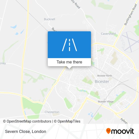 Severn Close map