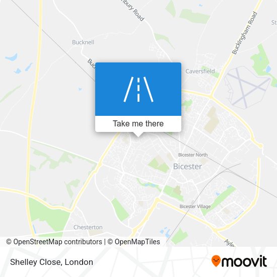 Shelley Close map