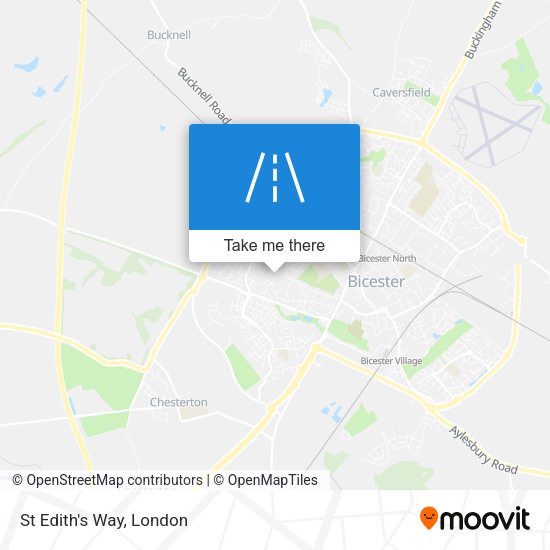 St Edith's Way map