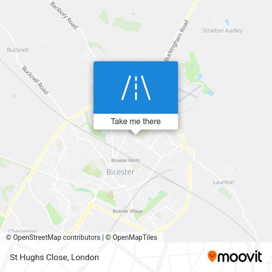 St Hughs Close map