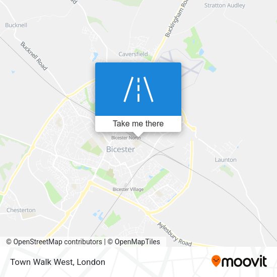 Town Walk West map