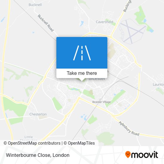 Winterbourne Close map