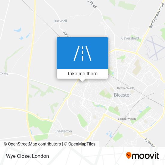 Wye Close map