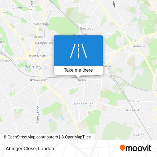 Abinger Close map