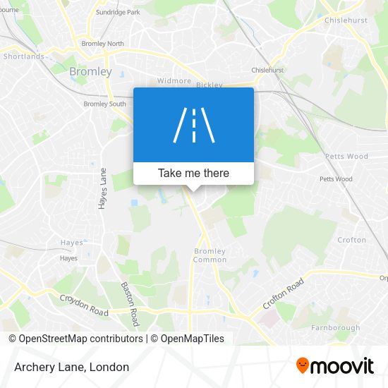 Archery Lane map