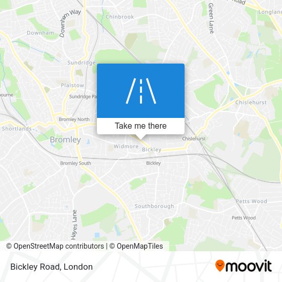 Bickley Road map