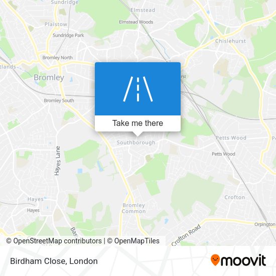 Birdham Close map