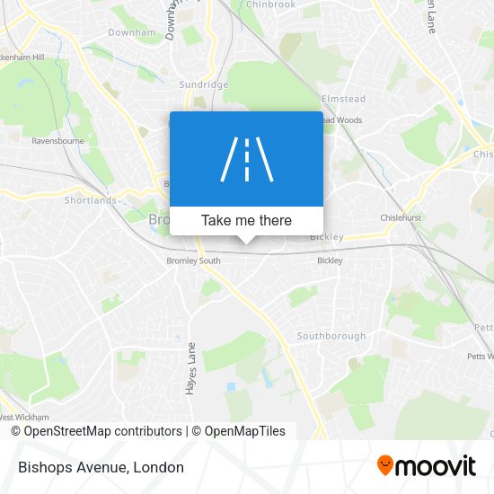 Bishops Avenue map