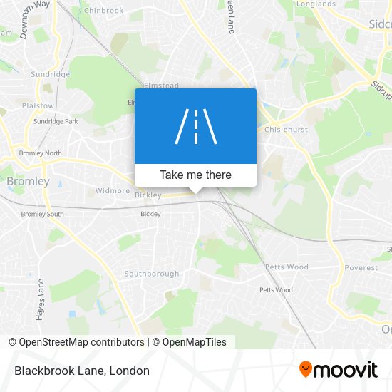 Blackbrook Lane map