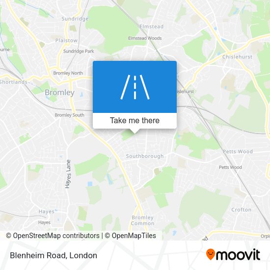 Blenheim Road map